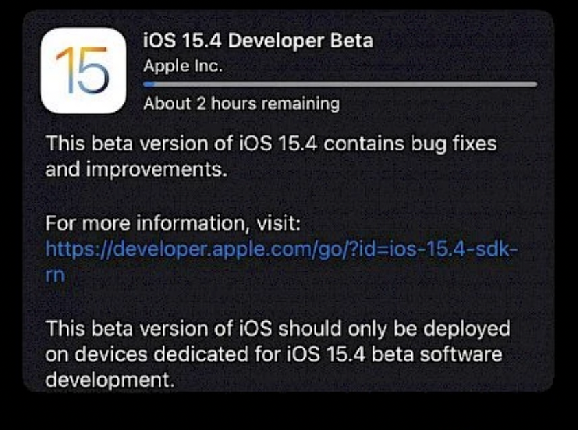 iOS 15.4 beta přidává podporu Face ID s rouškou.